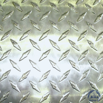 Рифлёный алюминиевый лист "Чечевица" 1,5х1500х3000 мм АМГ2НР купить в Самаре