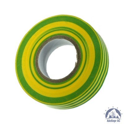 Лента изоляционная ПВХ (Полимерпак) 20 мм желто-зеленая купить в Самаре